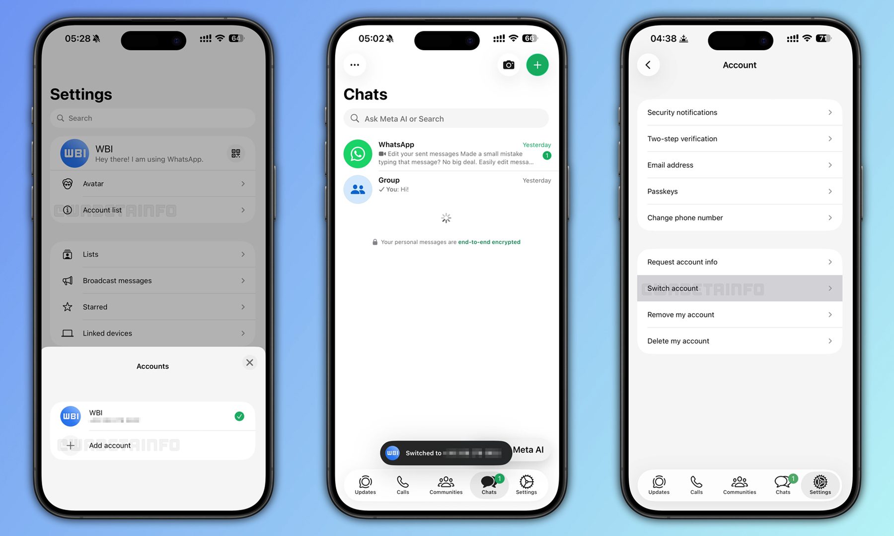 WhatsApp Introduces Multi-Account Support in Beta iOS