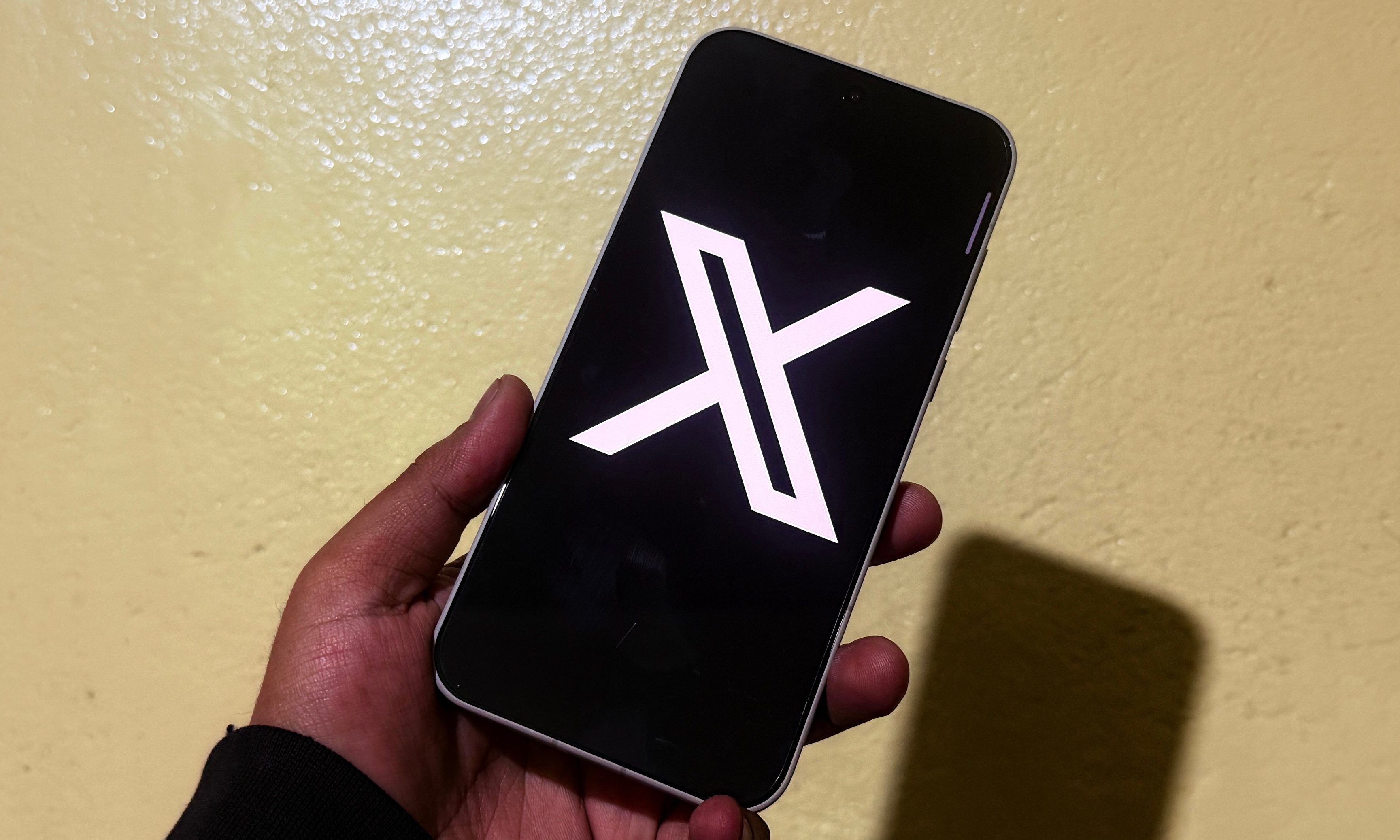 X on Android phone.
