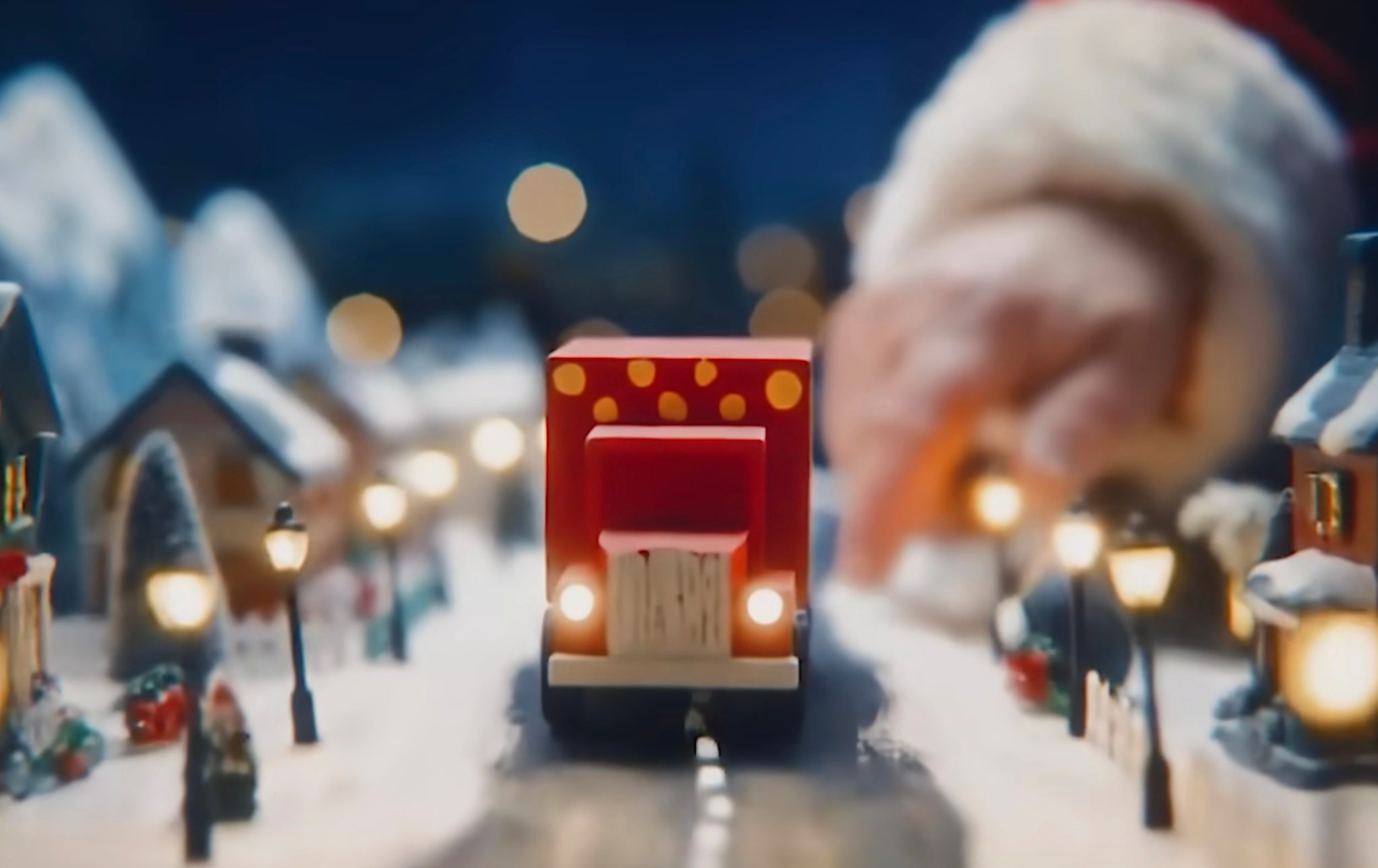 Coca-Cola festive ad, generated by AI.