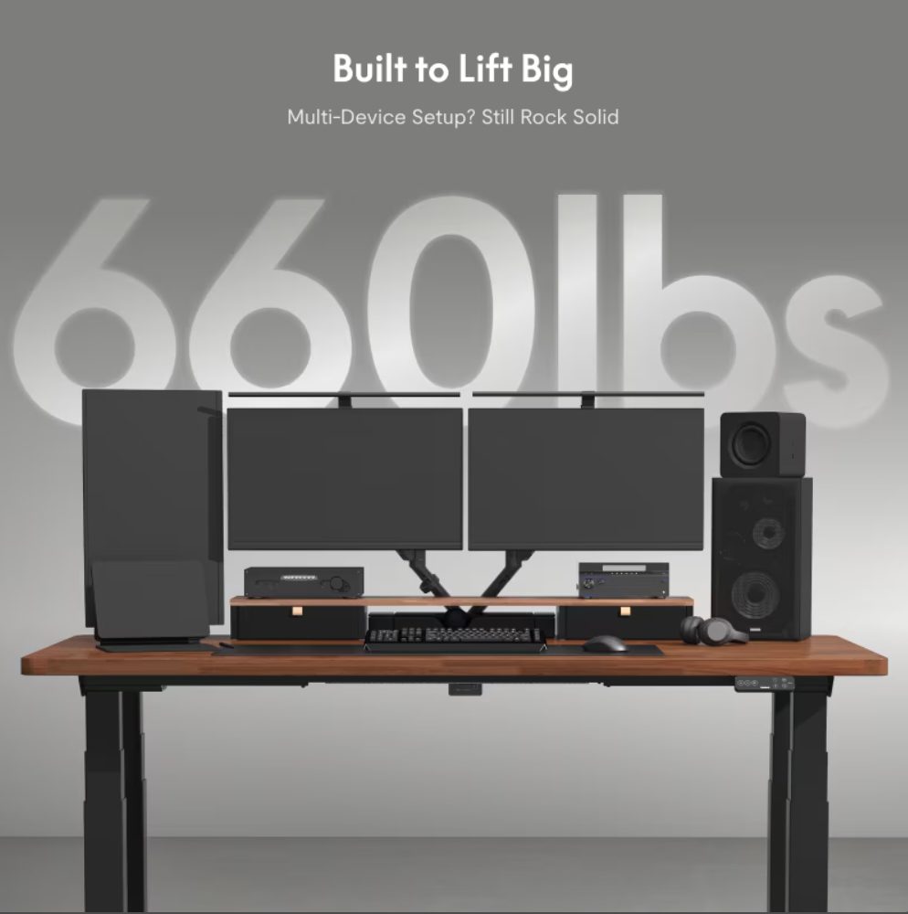 e7 max desk demonstration with payload capacity