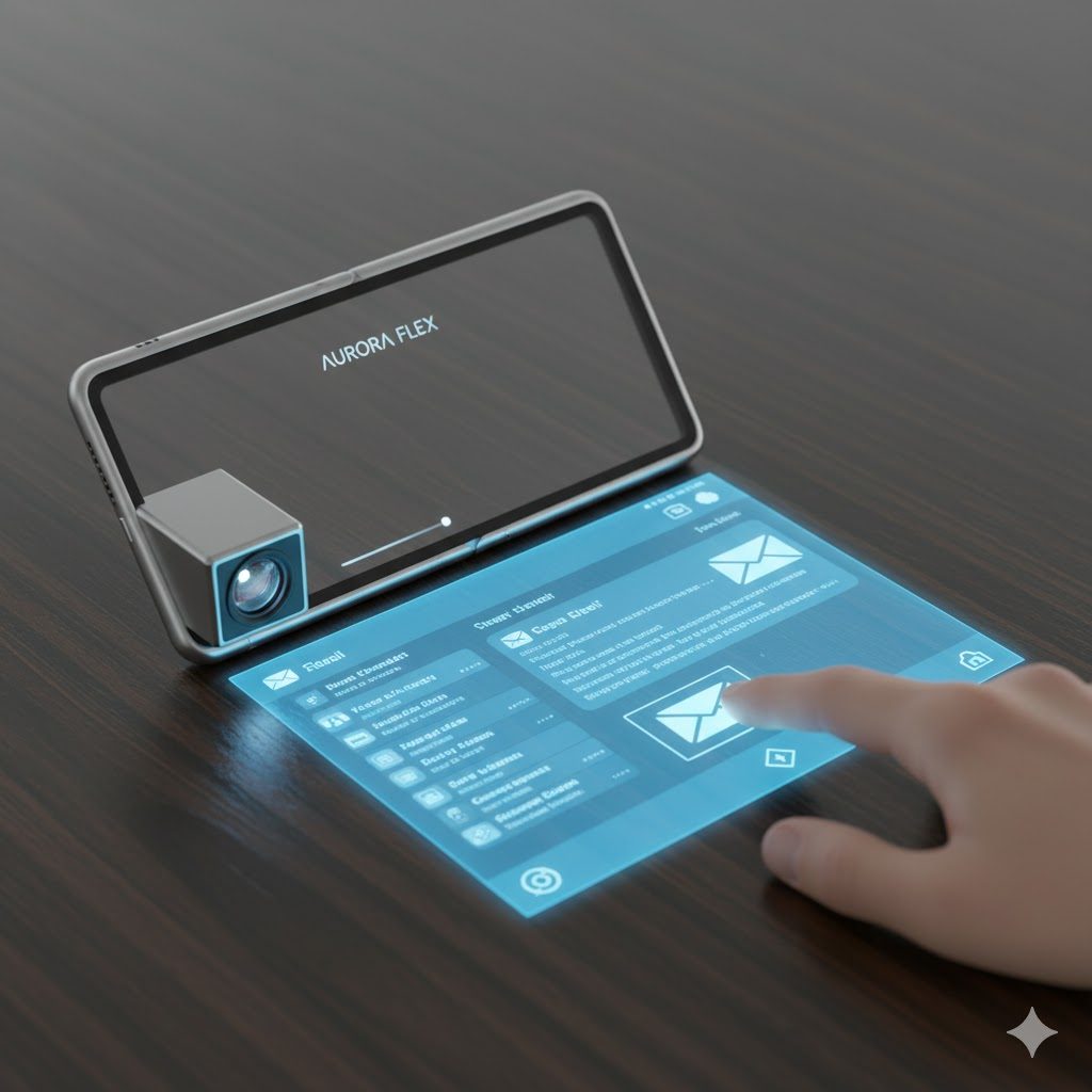 Gemini phone mock-up with big lens