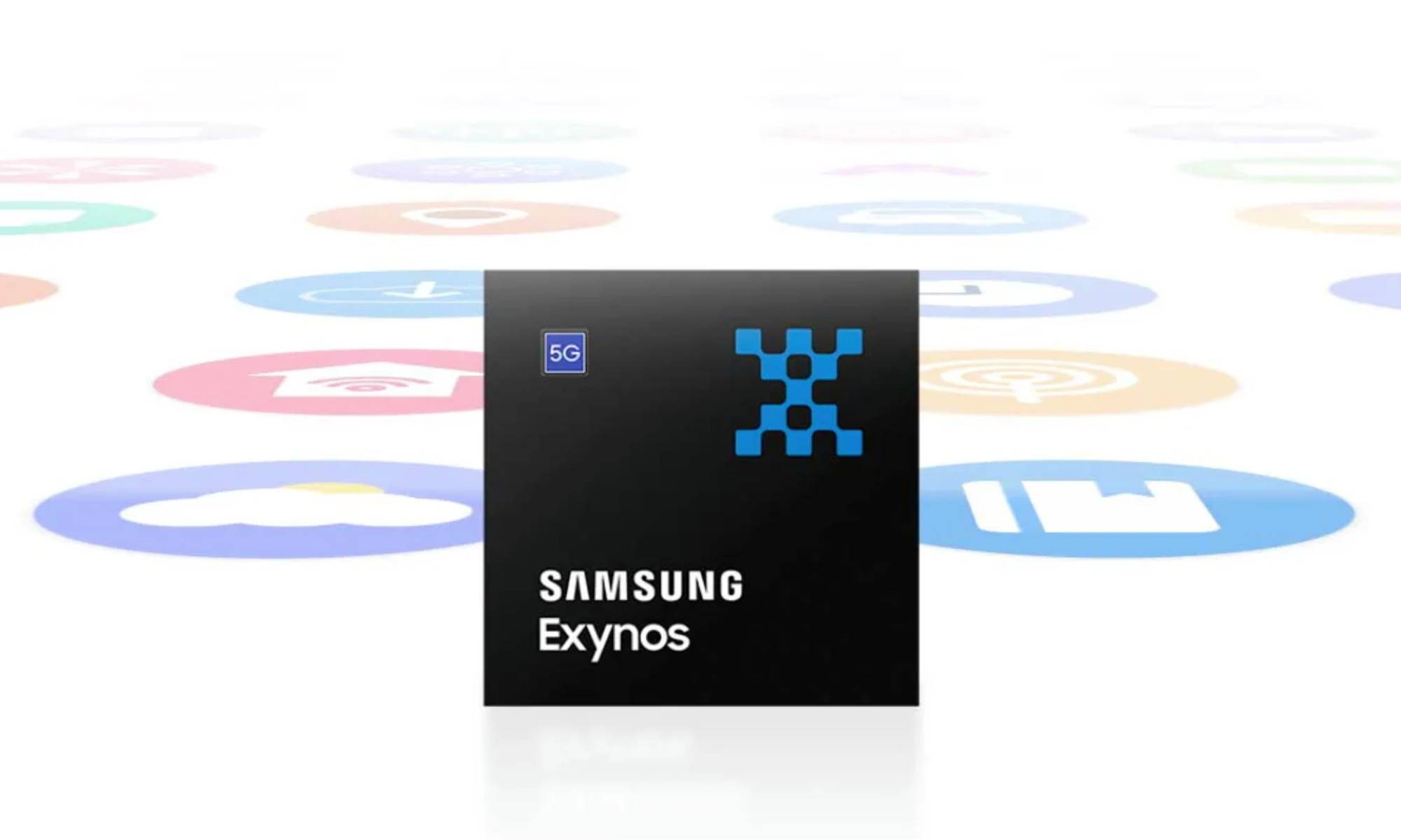 Samsung Exynos chip illustration.