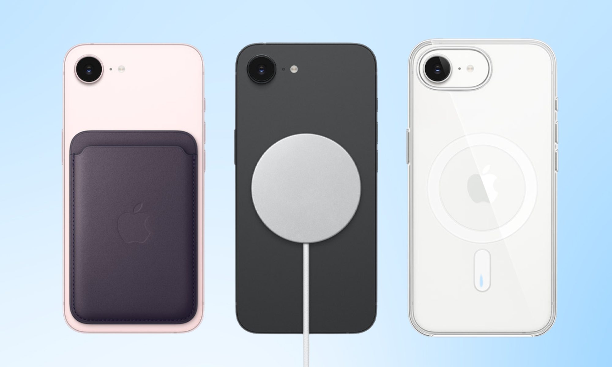 iPhone 17e MagSafe charging and accessories.