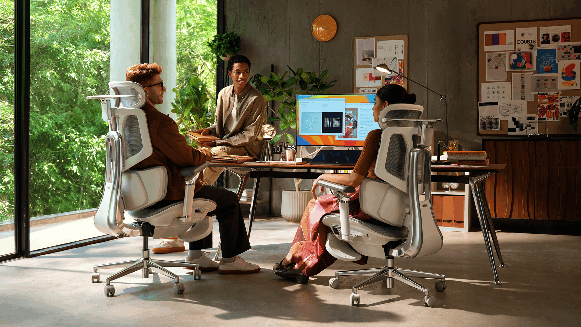 Indoors, Furniture, Adult