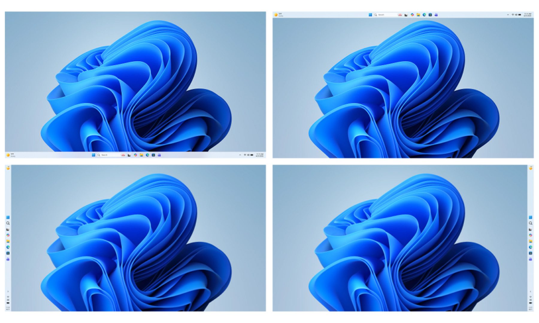 Taskbar position options windows 11 official