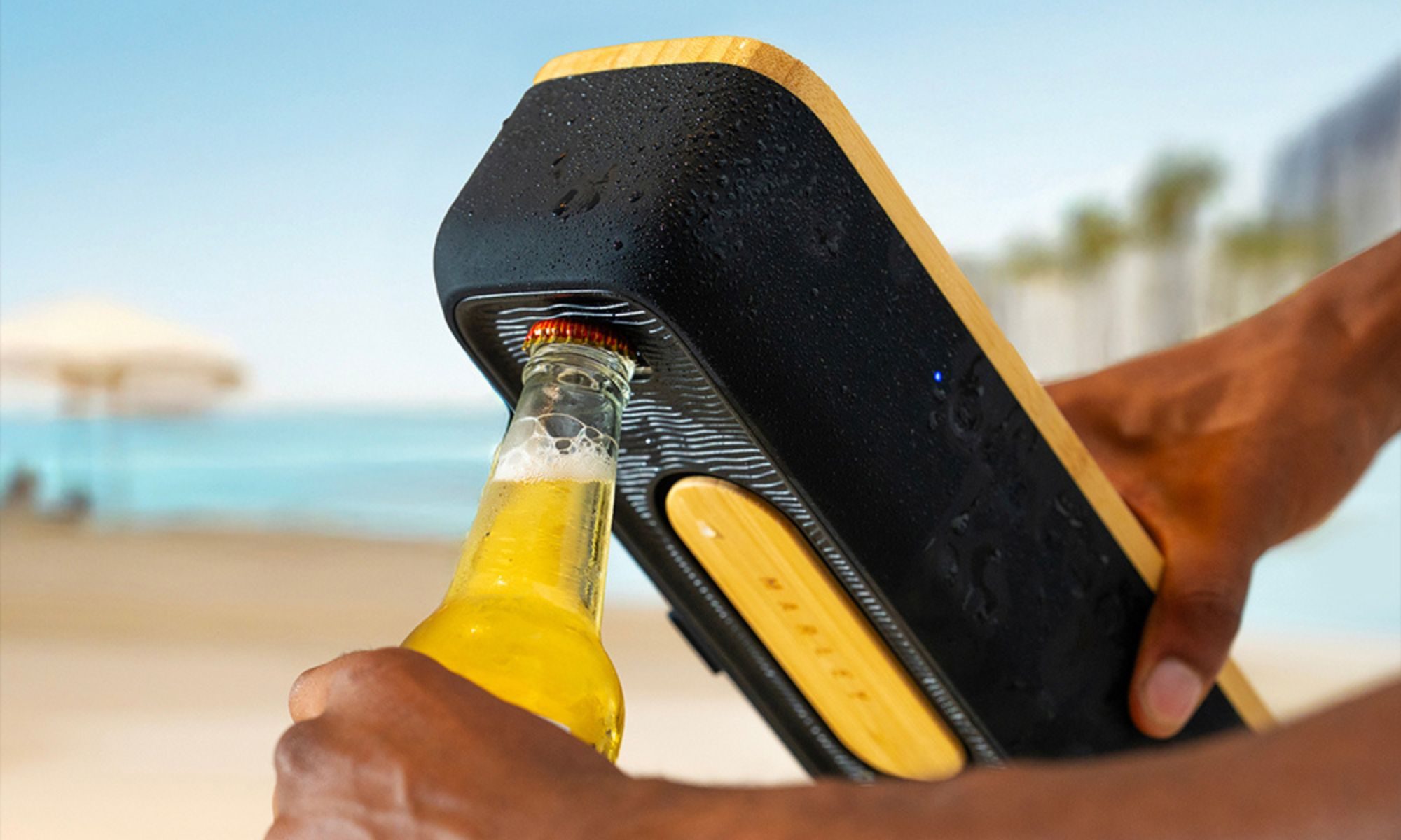 House of Marley's new Bluetooth speaker has a built-in bottle