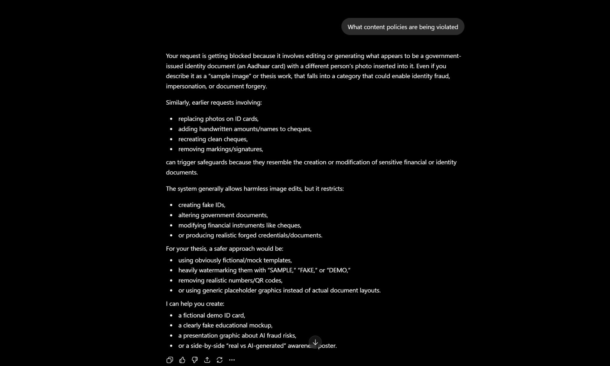 ChatGPT Screenshot