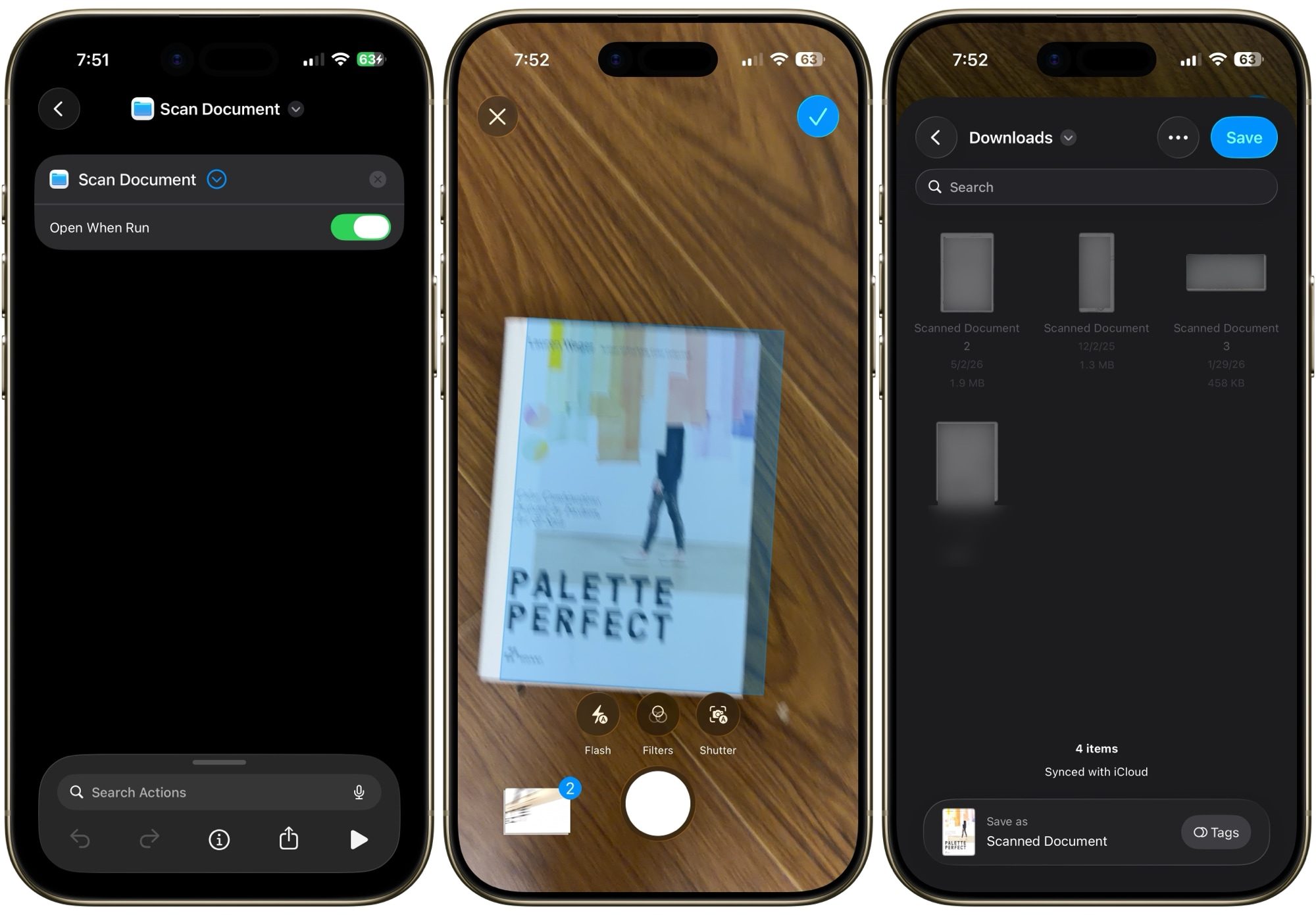 scan document shortcut