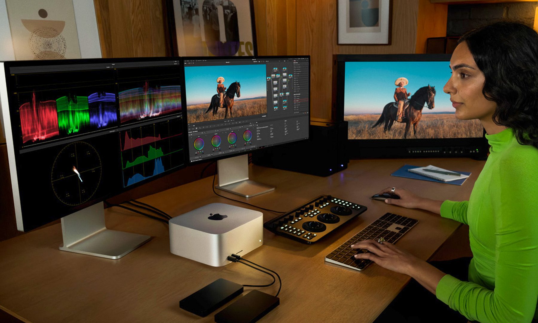Apple Mac Studio in use in a studio
