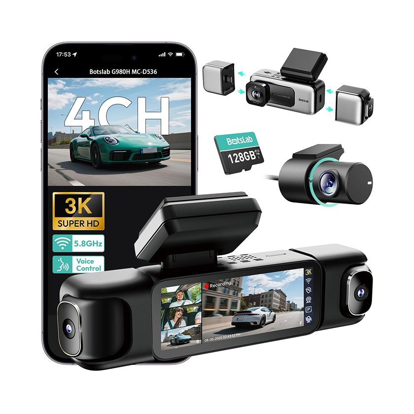 Botslab G980H 4-Channel Dashcam