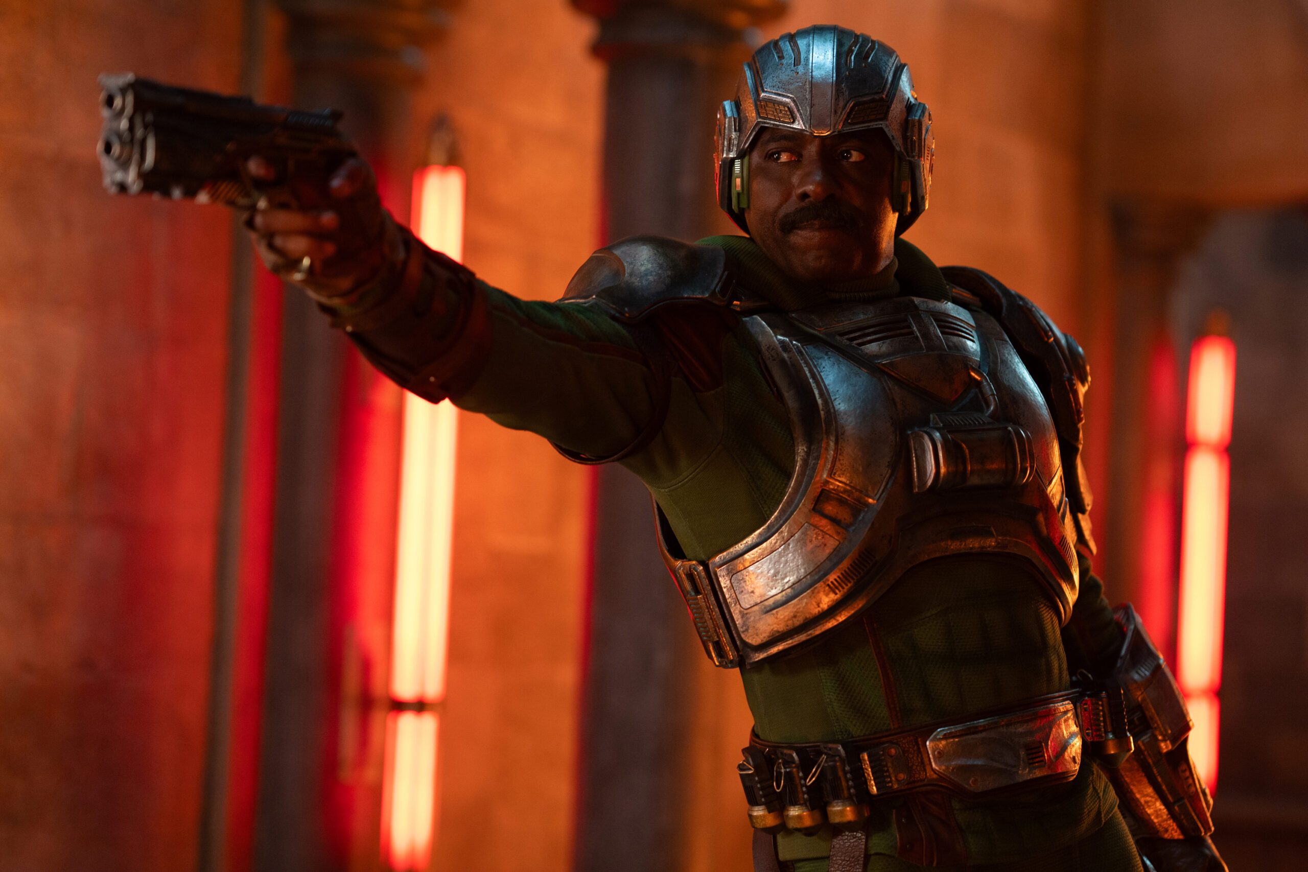 Idris Elba stars as 'Man At Arms' in MASTERS OF THE UNIVERSE.