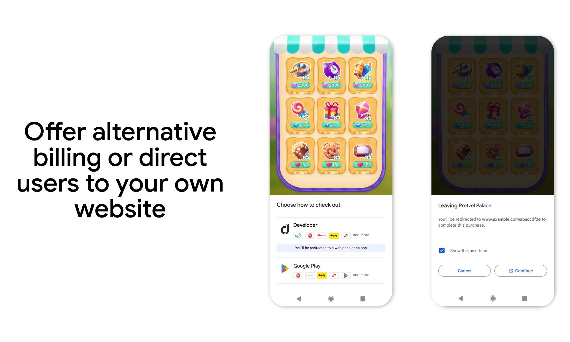 Google Play alternative billing
