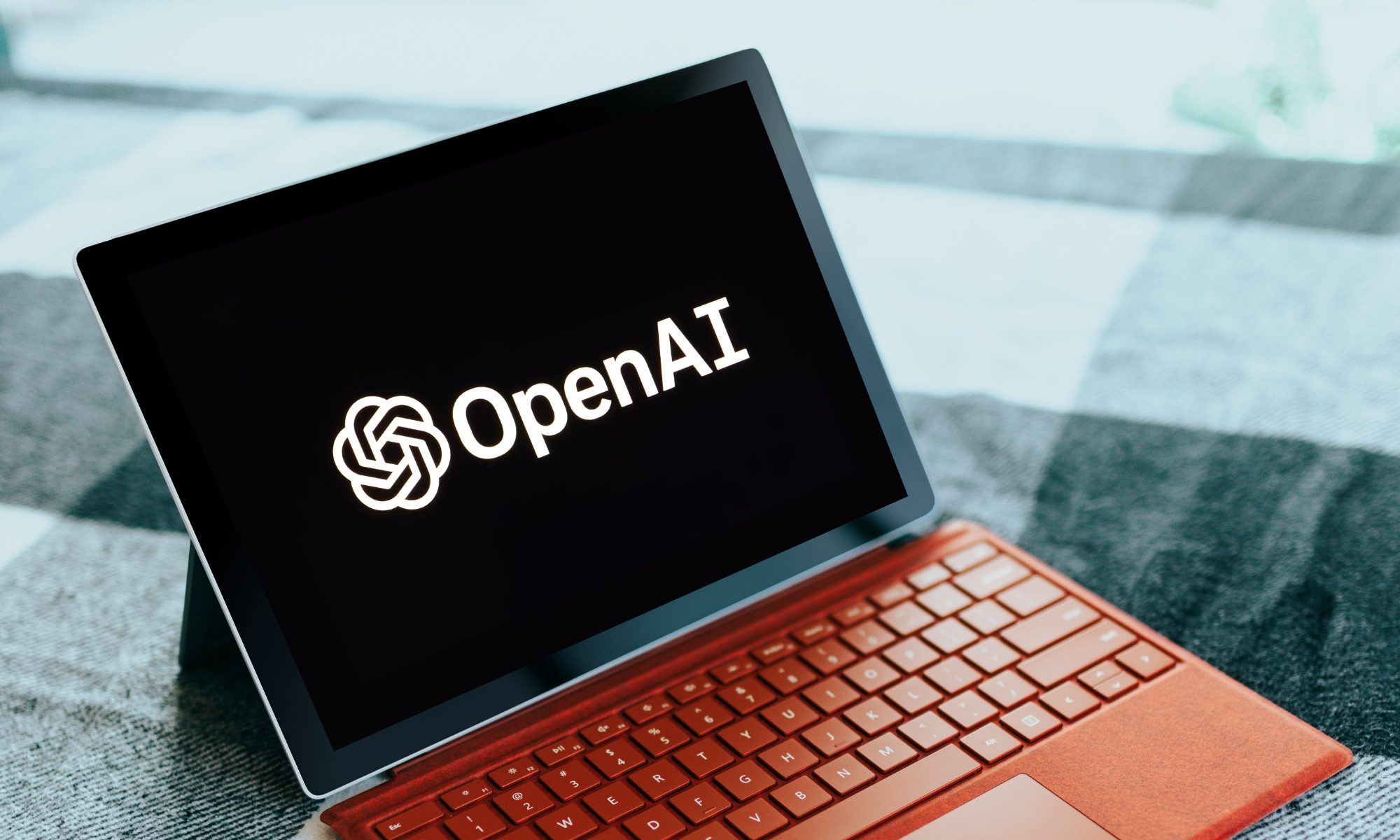 OpenAI logo on Microsoft surface
