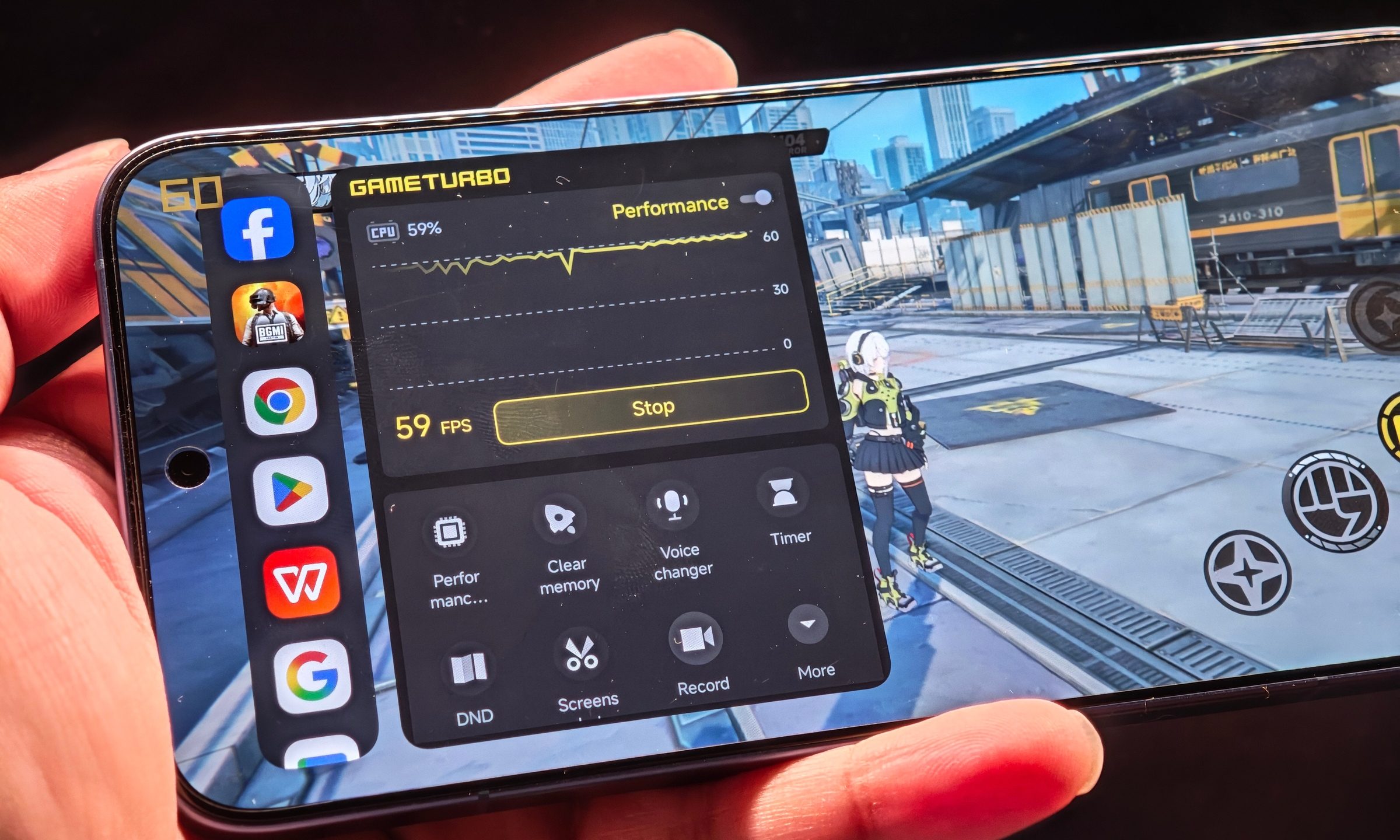 Xiaomi 17T Pro running its gaming interface