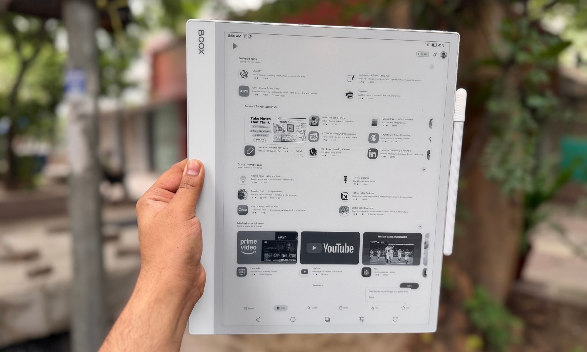 Onyx Boox Note Max e ink tablet