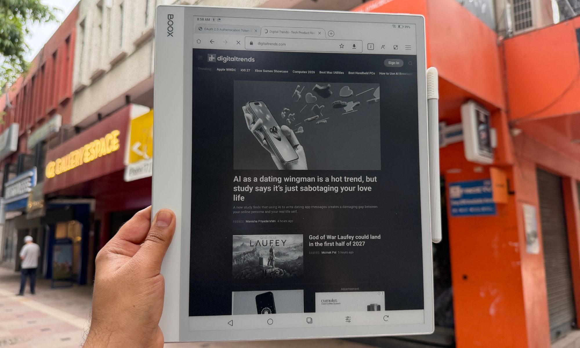 Onyx Boox Note Max e ink tablet