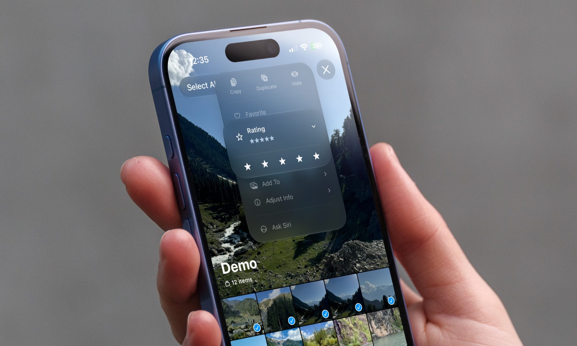 iOS 27 new star rating feature in Photos