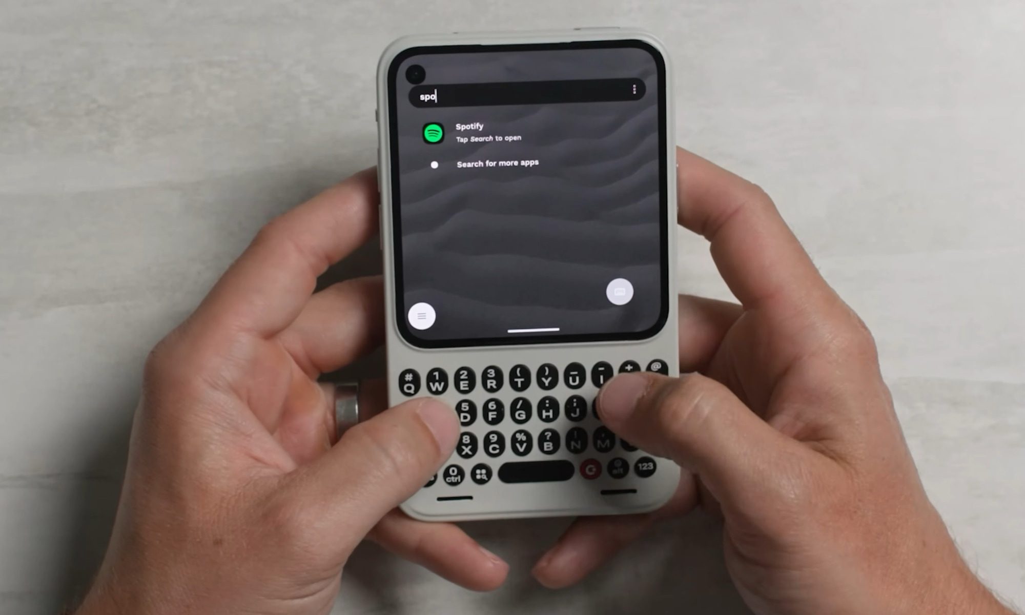 searching for apps in clicks communicator