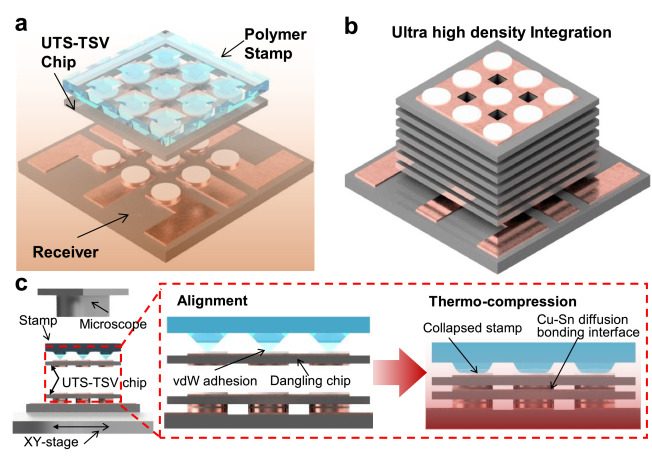 Transfer printing and in-situ bonding concept