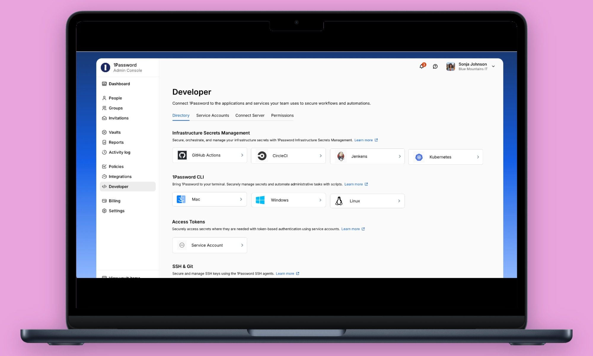 1Password password manager. 