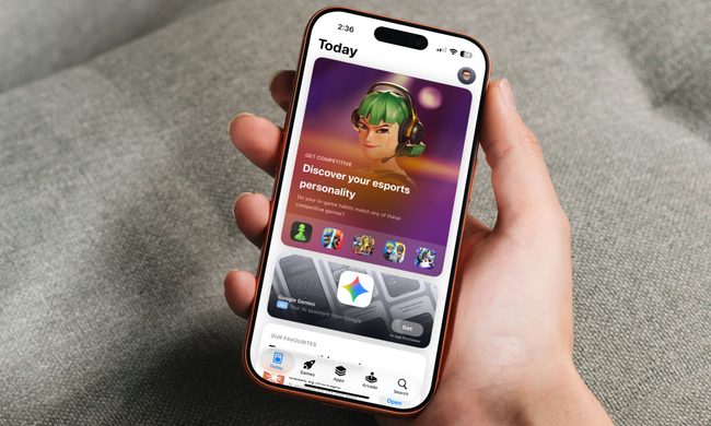 Apple App Store homepage on an iPhone