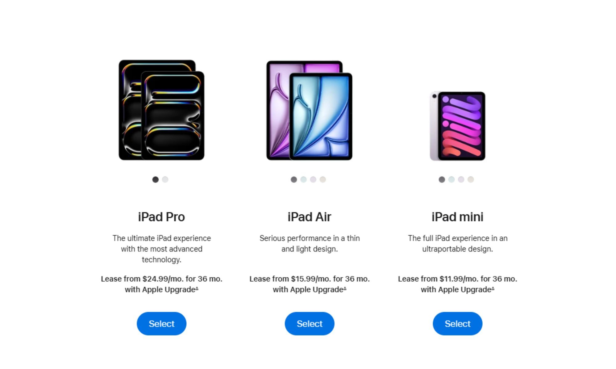 Apple Upgrade iPad prices