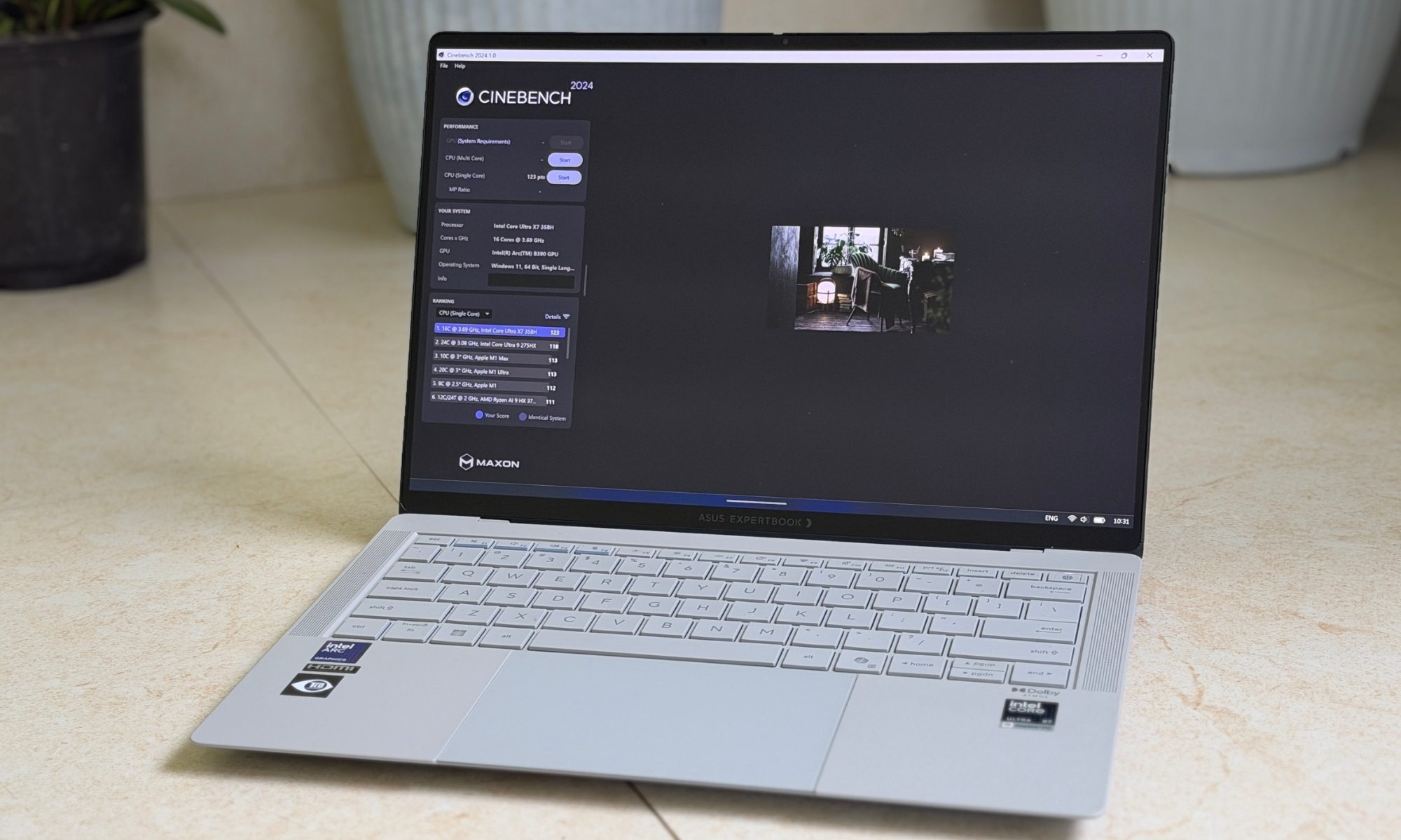 Asus ExpertBook Ultra laptop