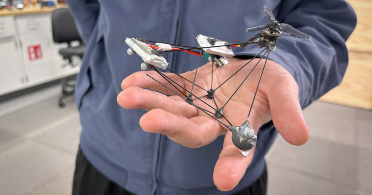 This spinning drone hides in plain sight using a visual illusion This spinning drone hides in plain sight using a visual illusion