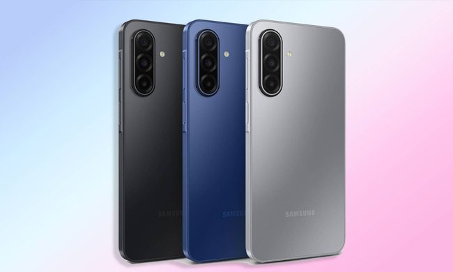 Galaxy A17 in all colors on gradient background