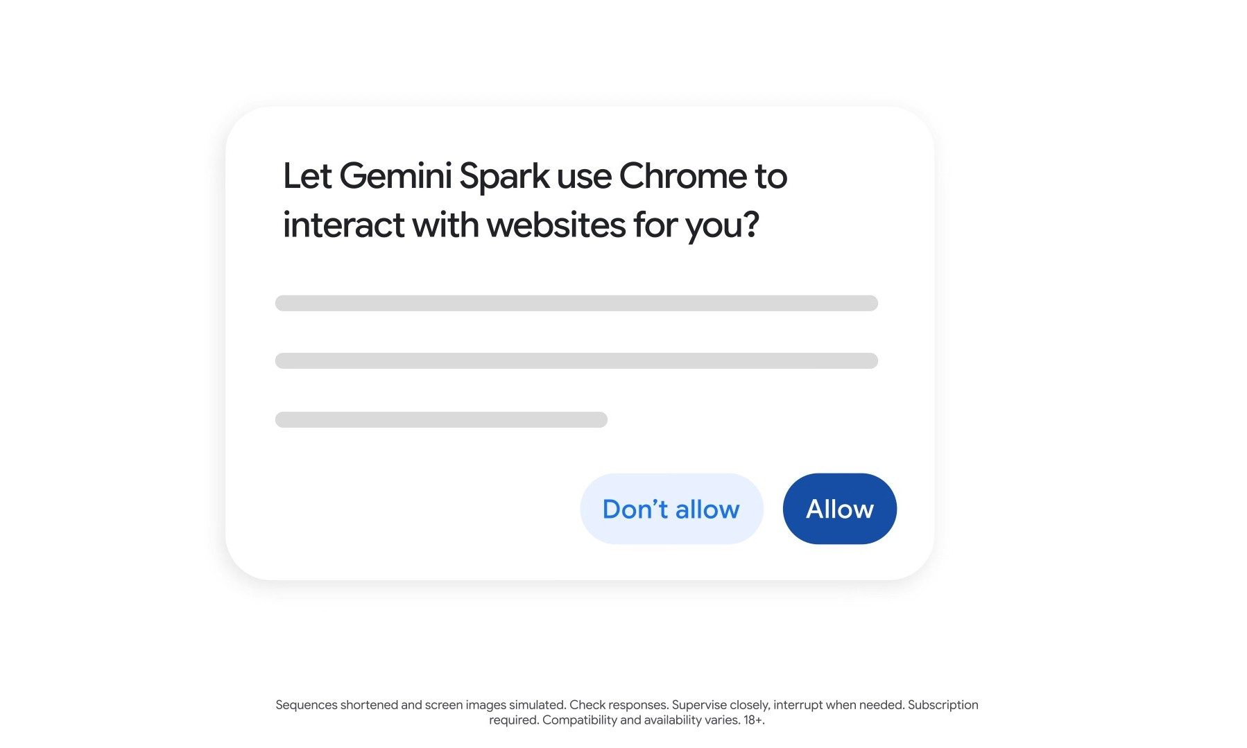 Gemini Spark Chrome auto browse feature