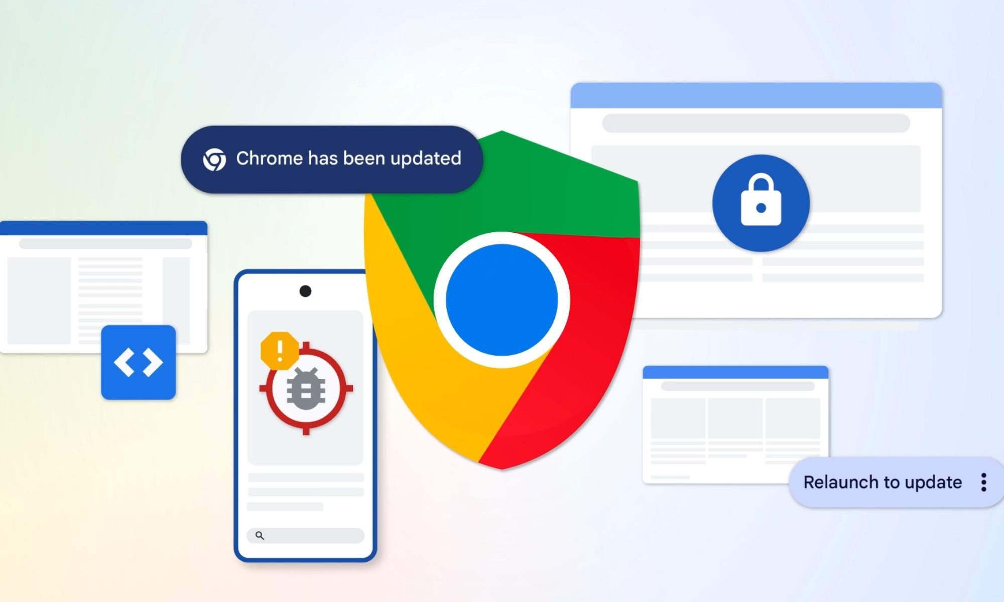 Google Chrome safety feature.