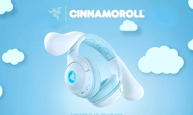 Razer Kraken Kitty V2 BT Cinnamonroll themed gaming headphones