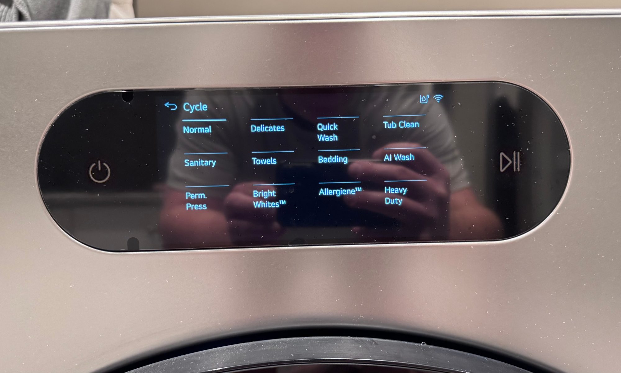 LG SIGNATURE WM9900HSA washing modes.