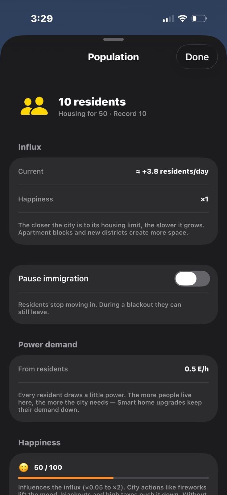 LightsOn app screenshot