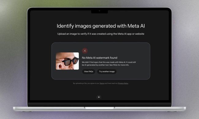 Meta AI identification tool.