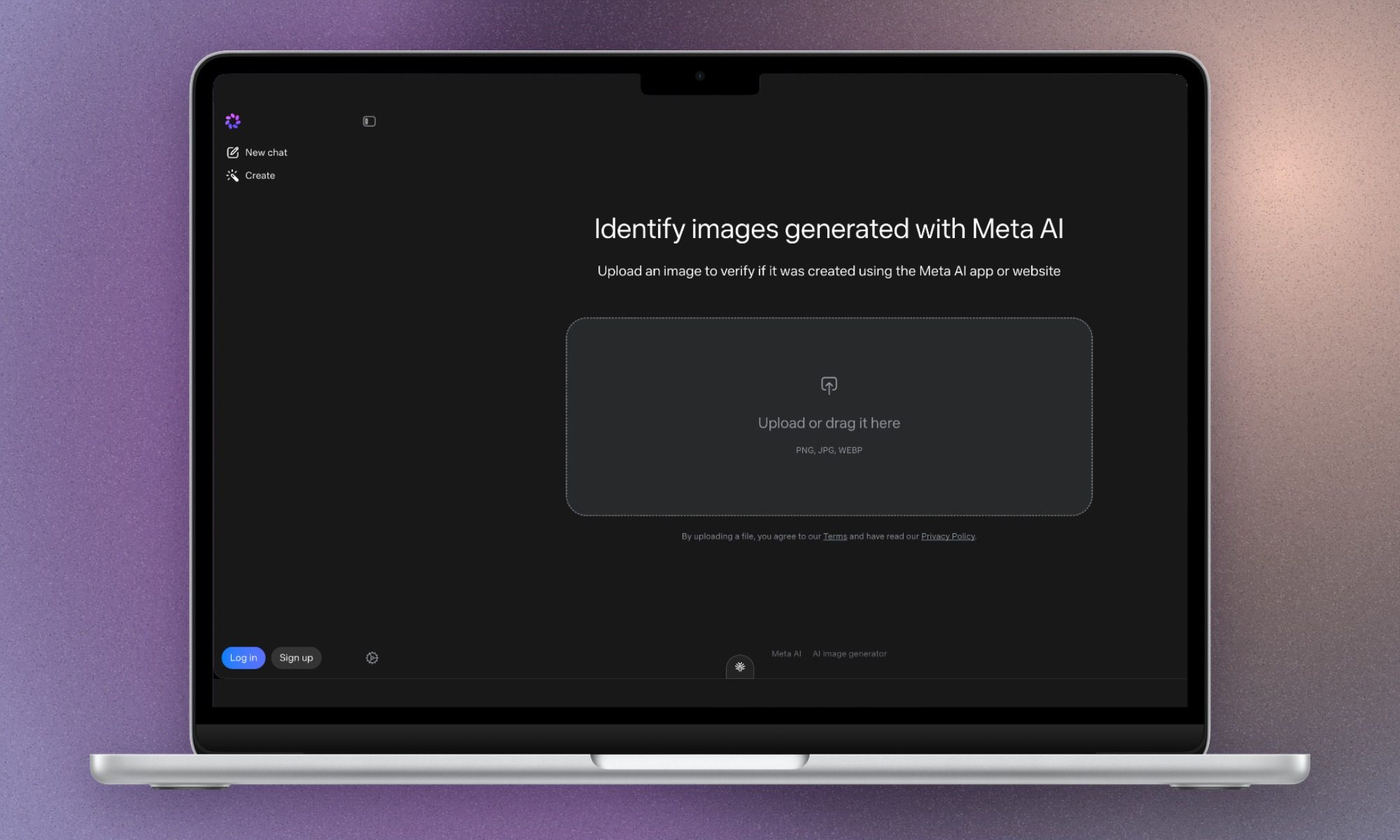 Meta AI identification tool.