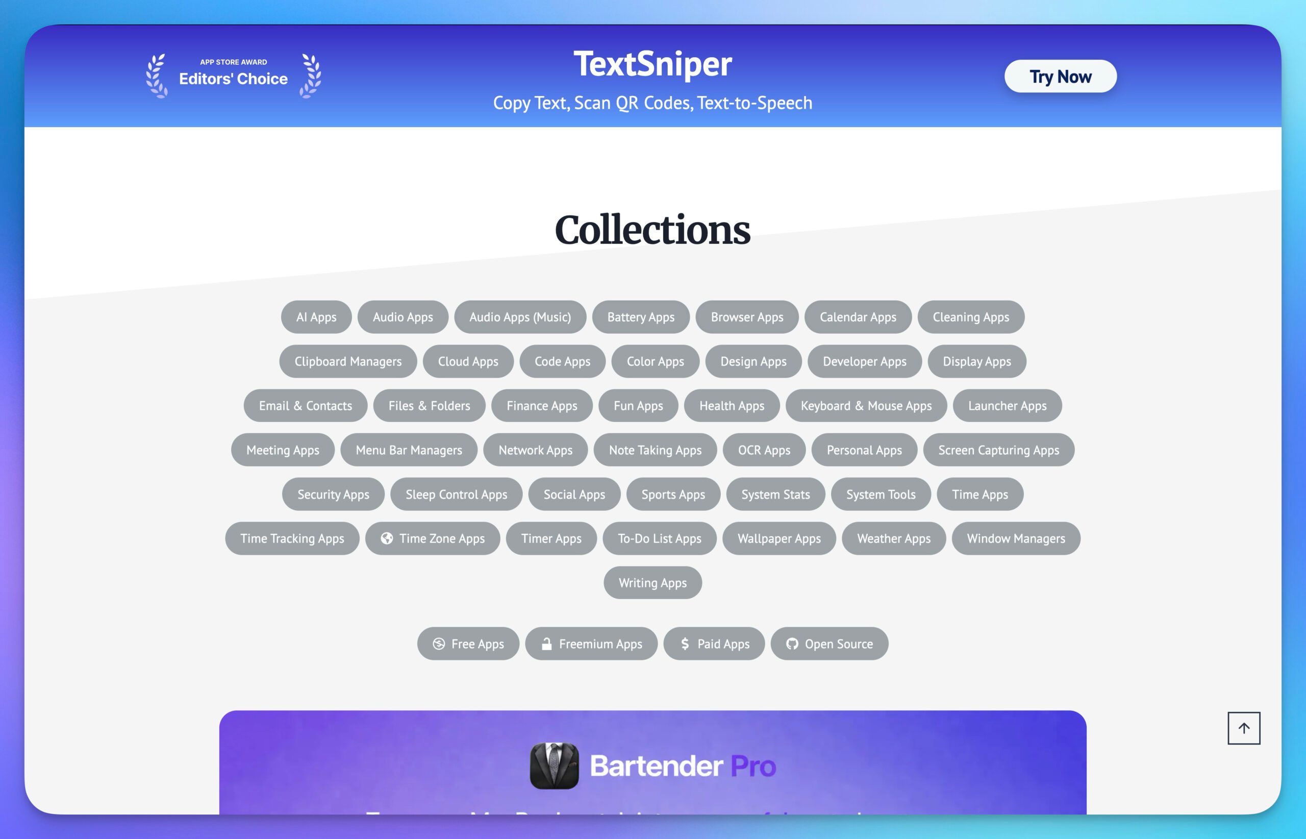 MacMenuBar Collections