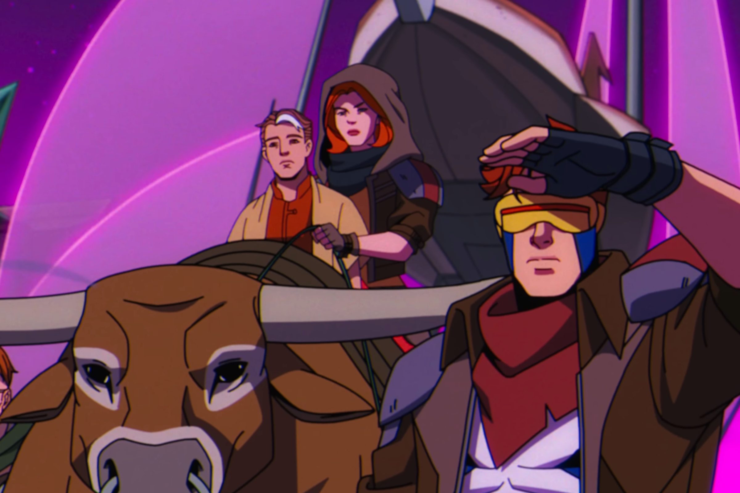 Nathan Summers, Jean Grey, and Cyclops in X-Men '97 season 2.
