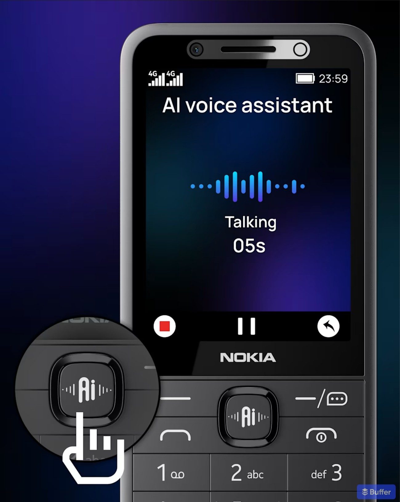 Nokia 215 AI button