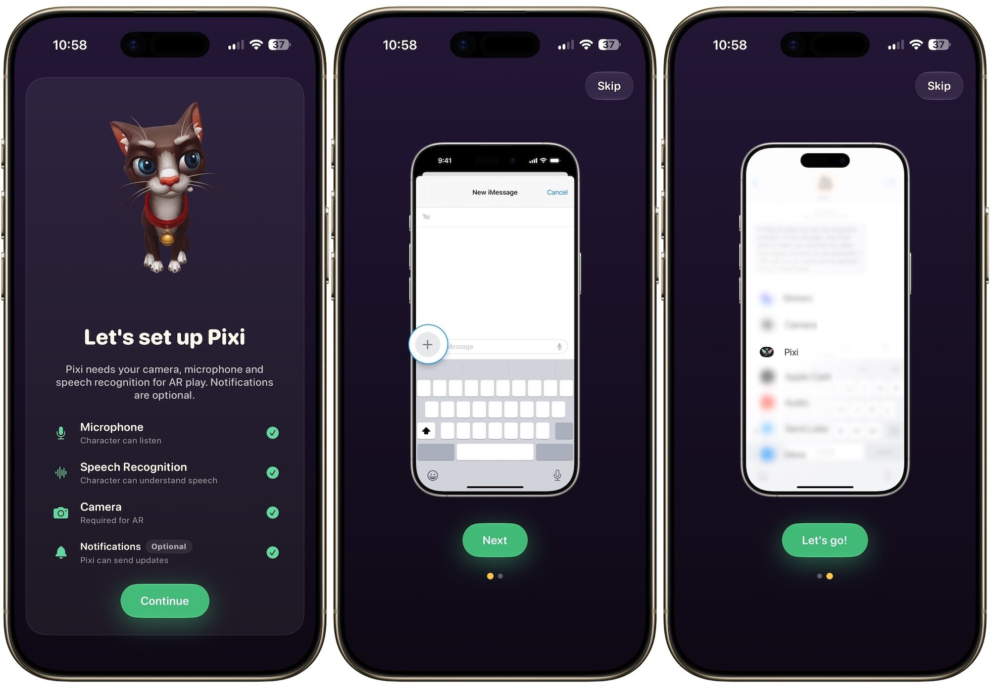 Pixi working on iPhone