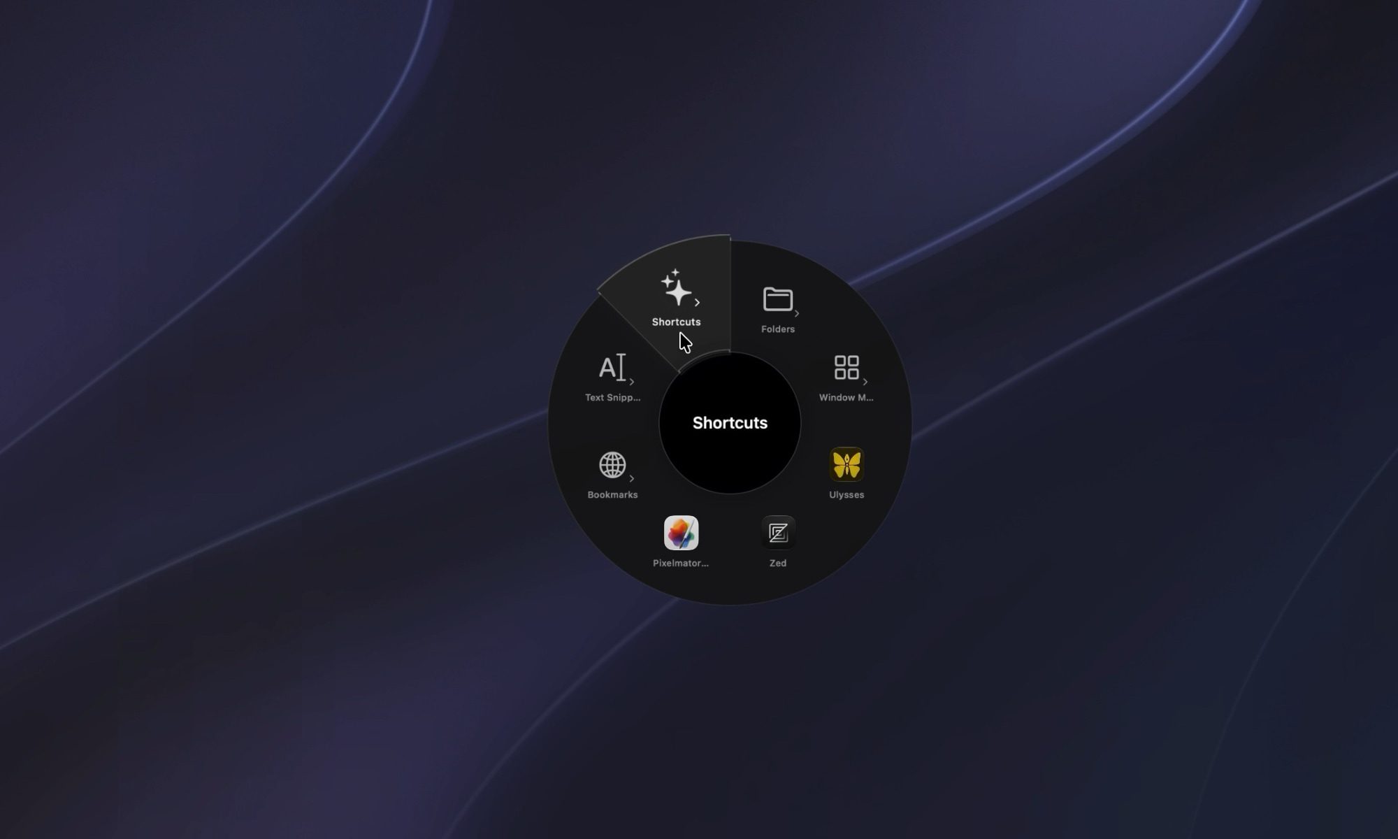 Radial Global Menu