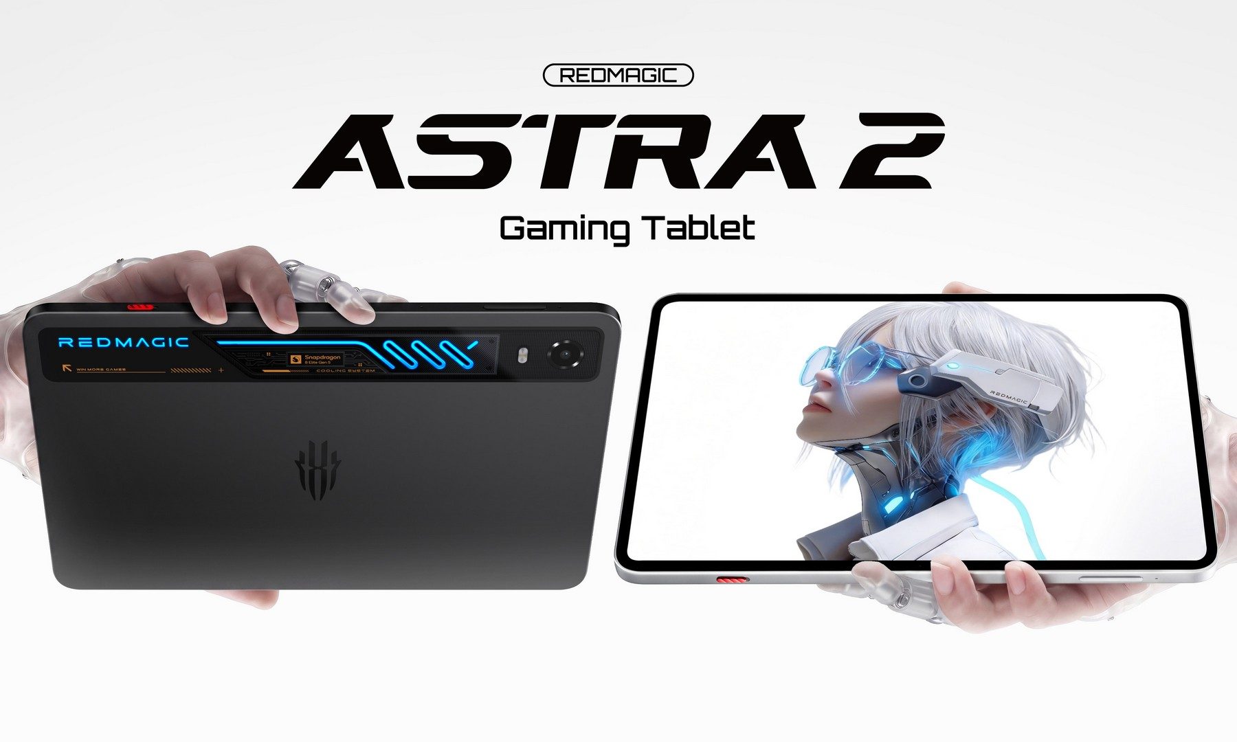 Androidタブレット本体 REDMAGIC Astra Gaming Tablet 16GB/512GB Red Magic's iPad mini-sized OLED gaming tablet with liquid cooling