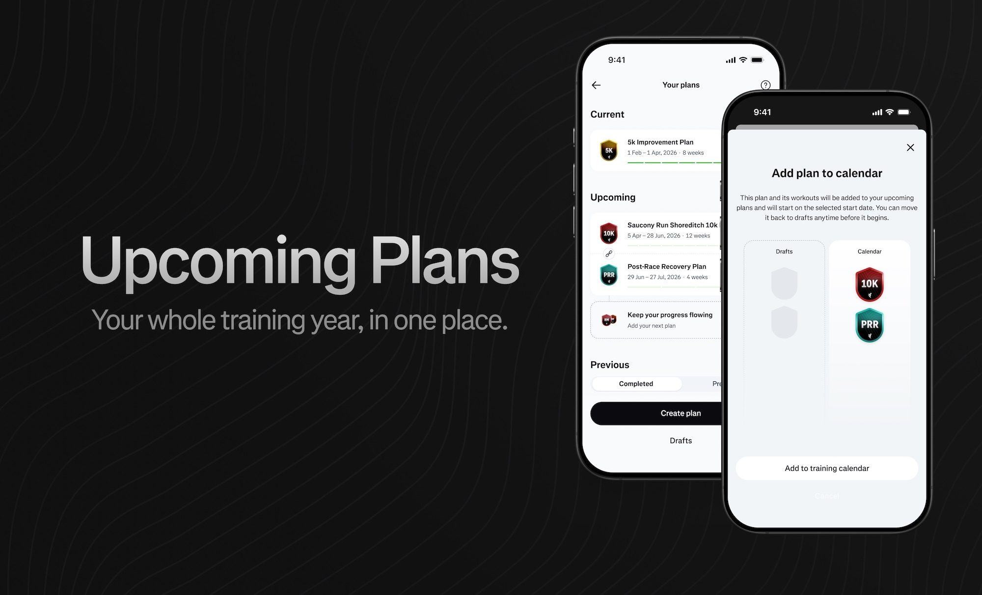 Runna Upcoming Plans