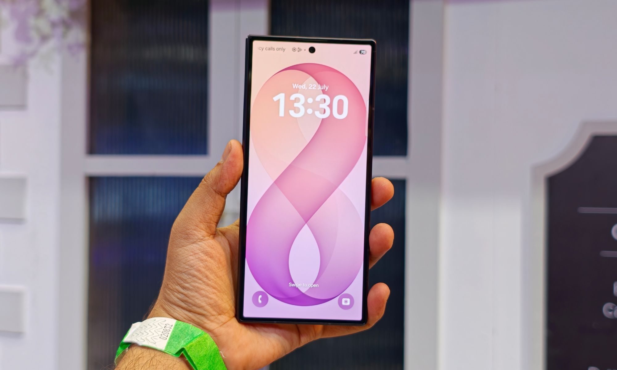 Samsung Galaxy Z Fold 8 Ultra in hand