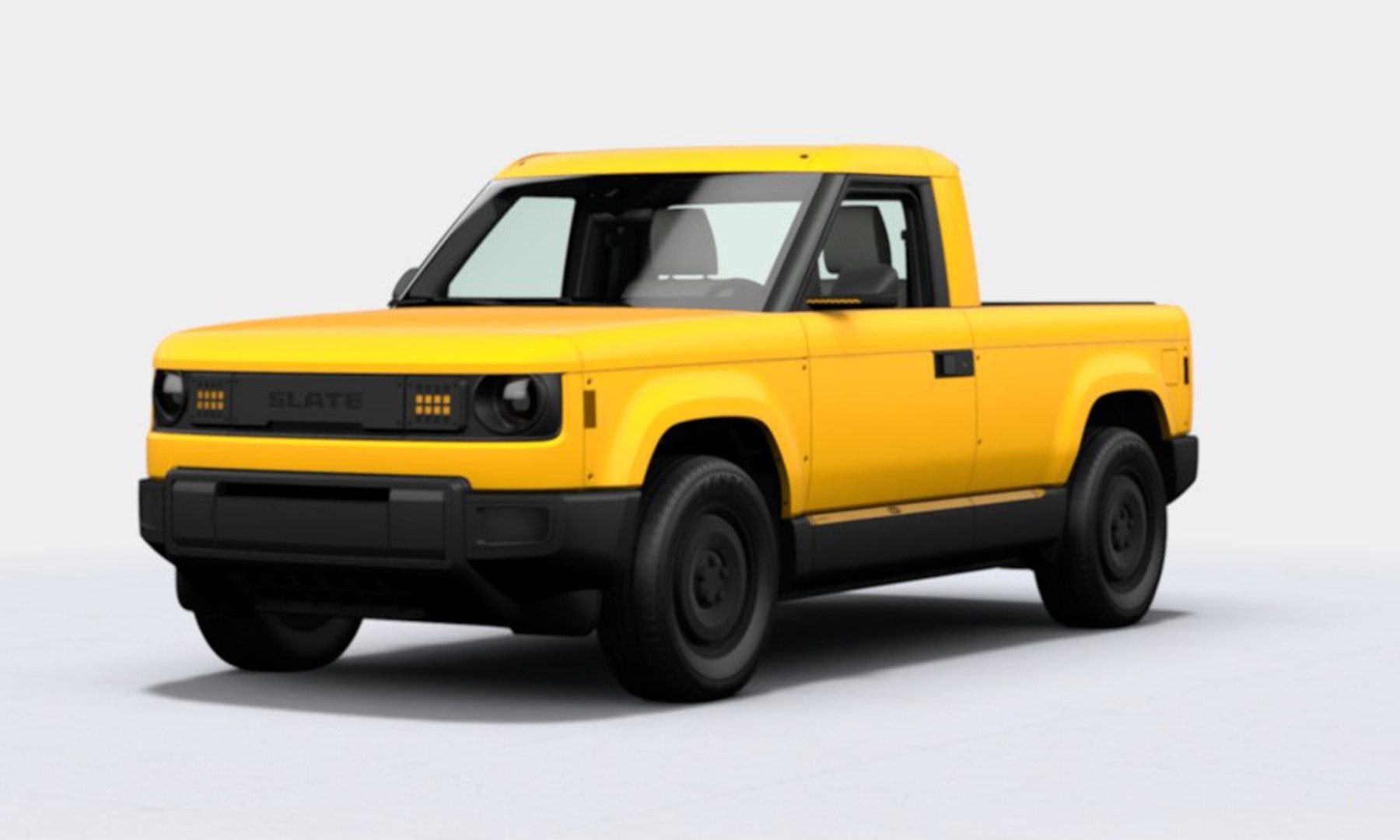 Slate Crayola Yellow Car Render