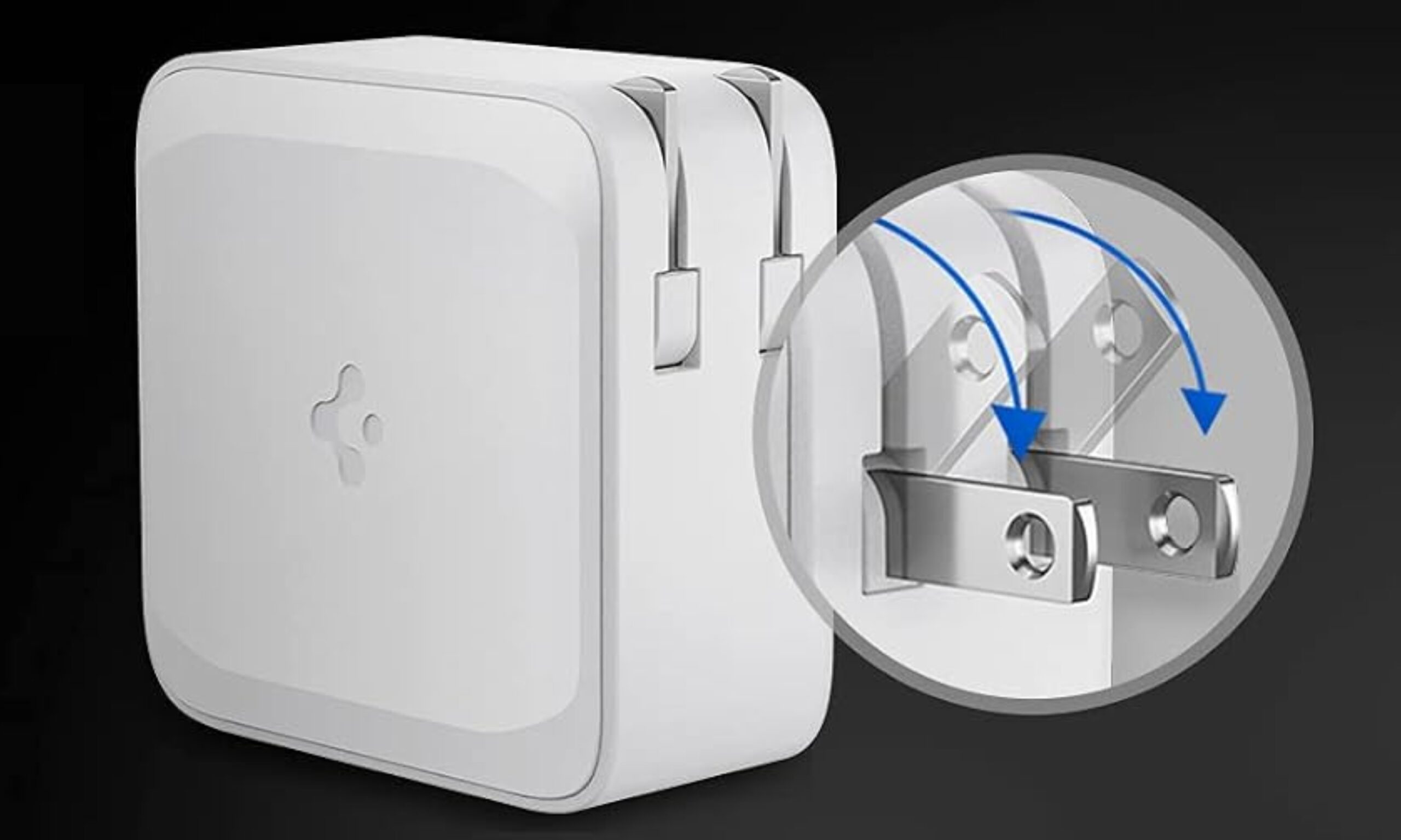 Spigen multi-port GaN charger.