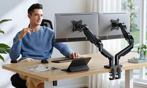 The Best Monitor Arms for Back-to-School That I'd Actually Recommend - HUANUO FlowLift Dual Monitor Stand