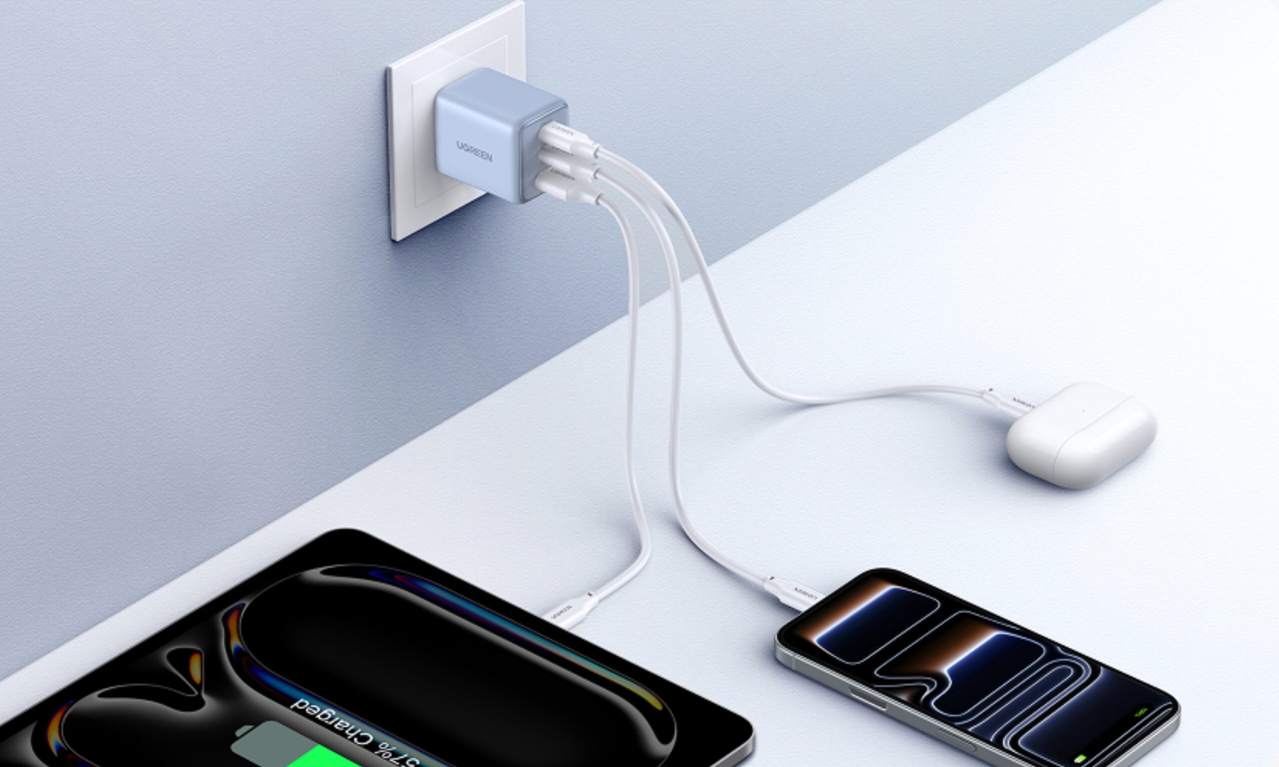UGREEN 3-port GaN charger.