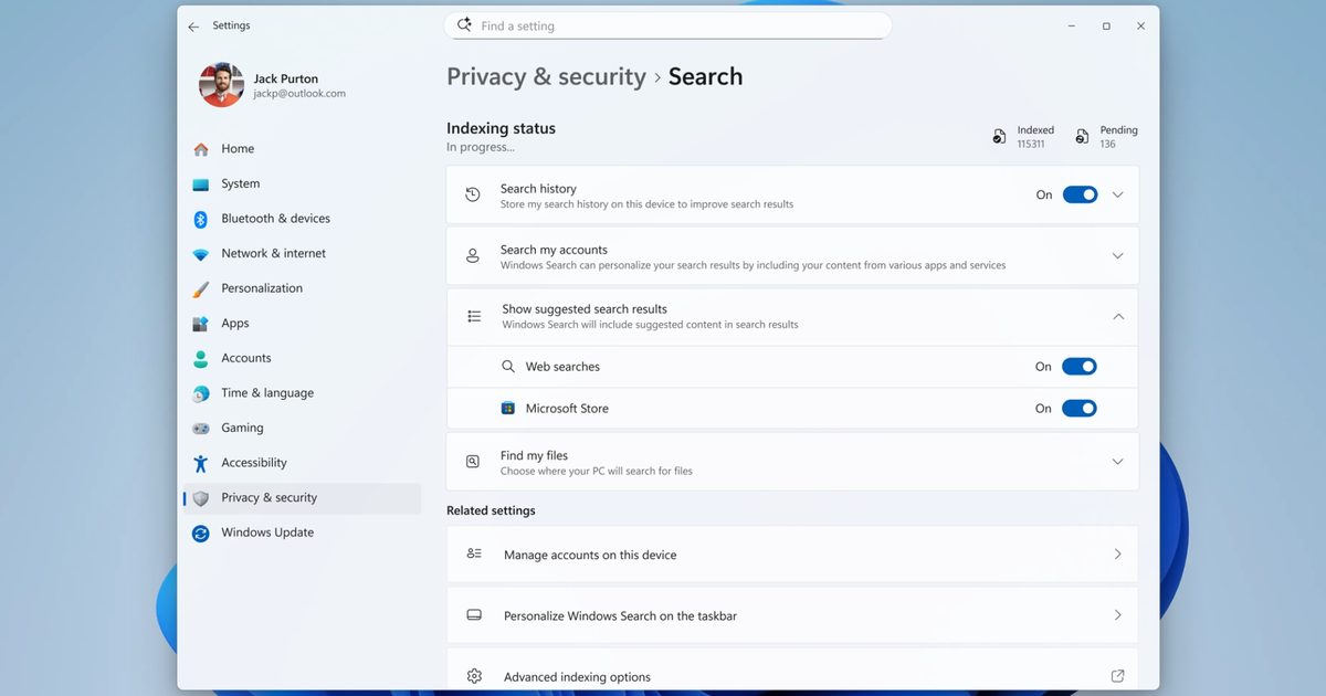 Microsoft is finally fixing the worst thing about Windows Search, but you can’t try it just yet