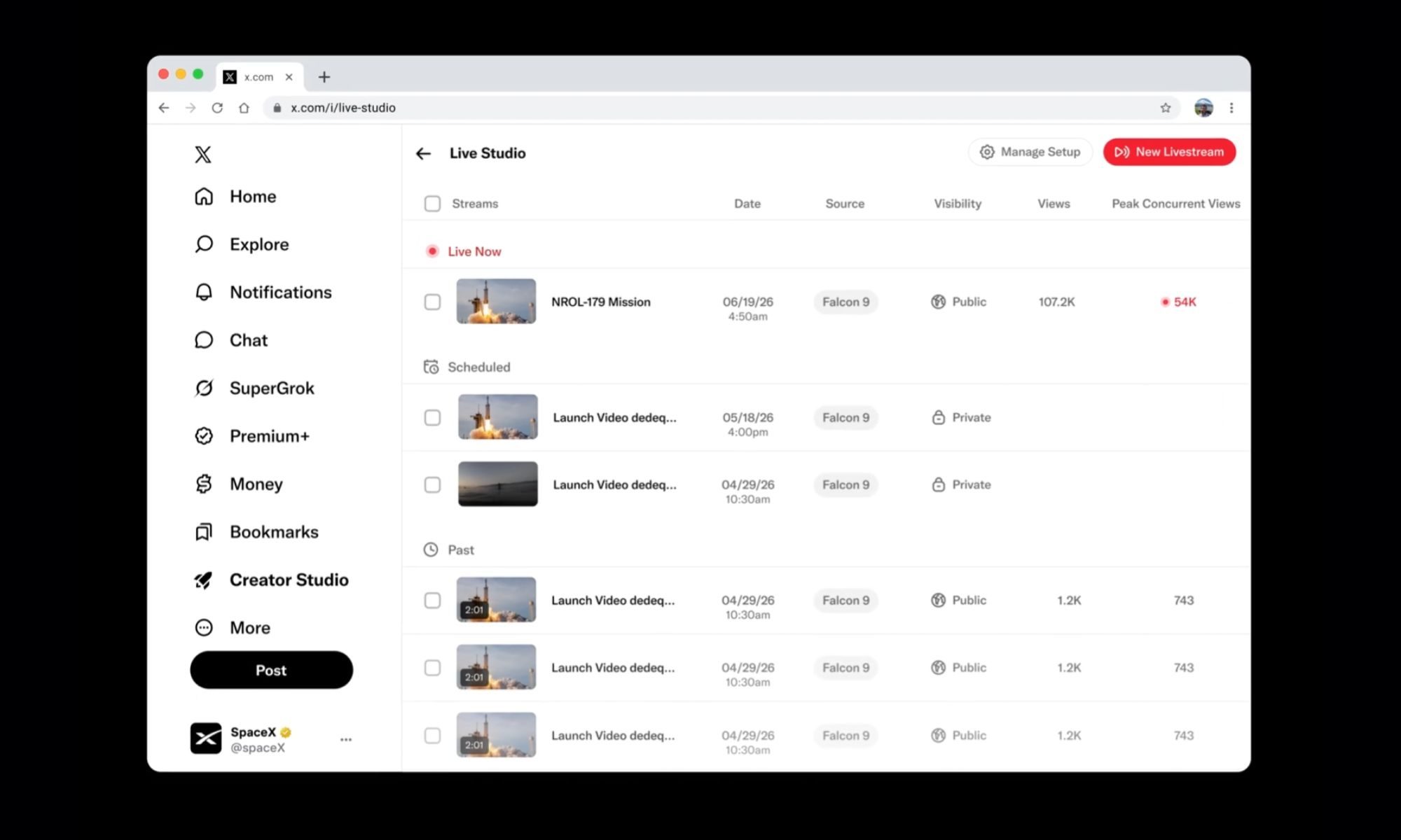 X Live Studio screengrab